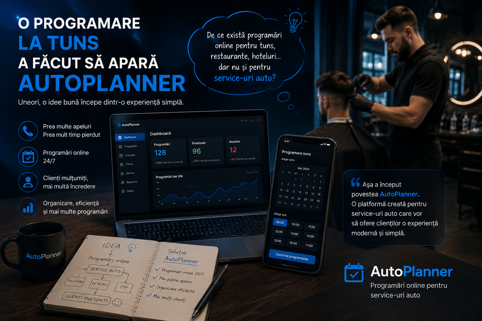 O programare la tuns a făcut să apară AutoPlanner